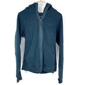Lululemon Full Zip Scuba Hoodie Jacket Emerald Green Women's Size 8